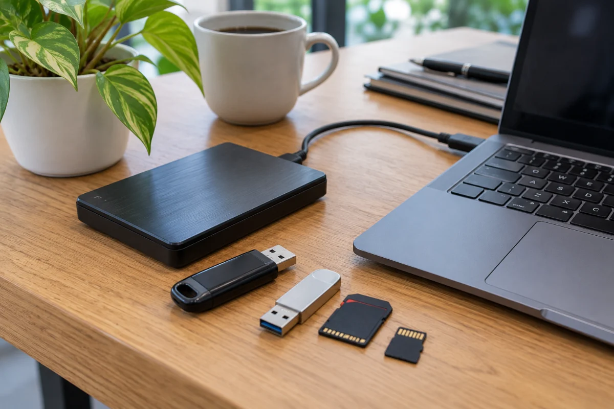 Ổ cứng và USB lưu dữ liệu